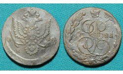 5 копеек 1781 ЕМ